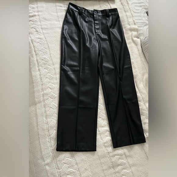 Rachel Zoe faux leather black pants - Picture 2 of 16